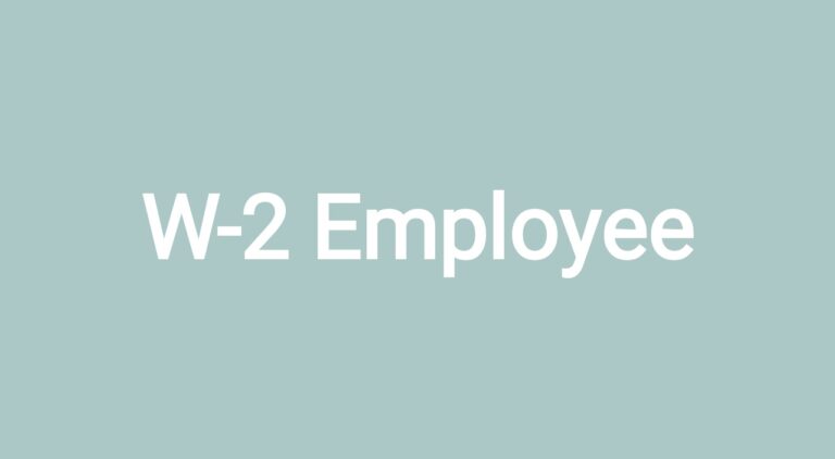 W-2 employee